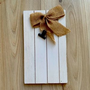 Rustic 10Inches by 6 inches wood picture clip  frame